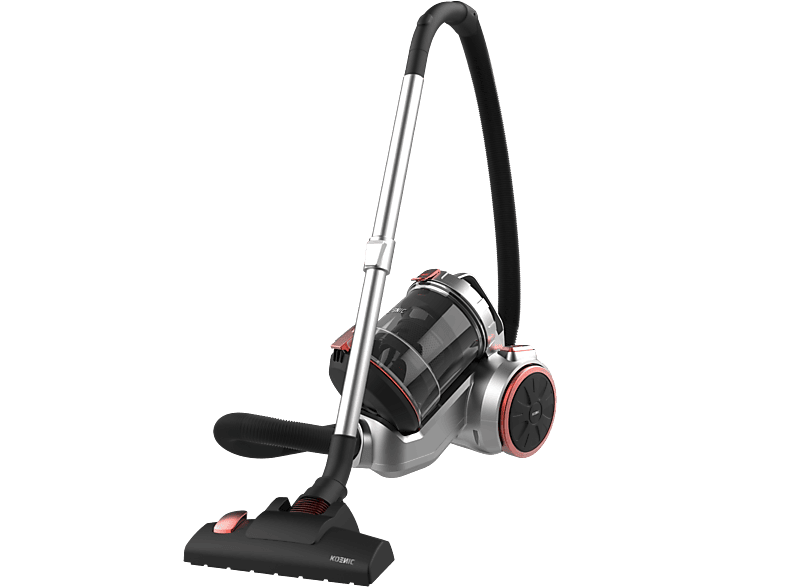 Aspirador sin bolsa - KOENIC KVC 82525, 890 W, Capacidad Depósito 600l, Gris