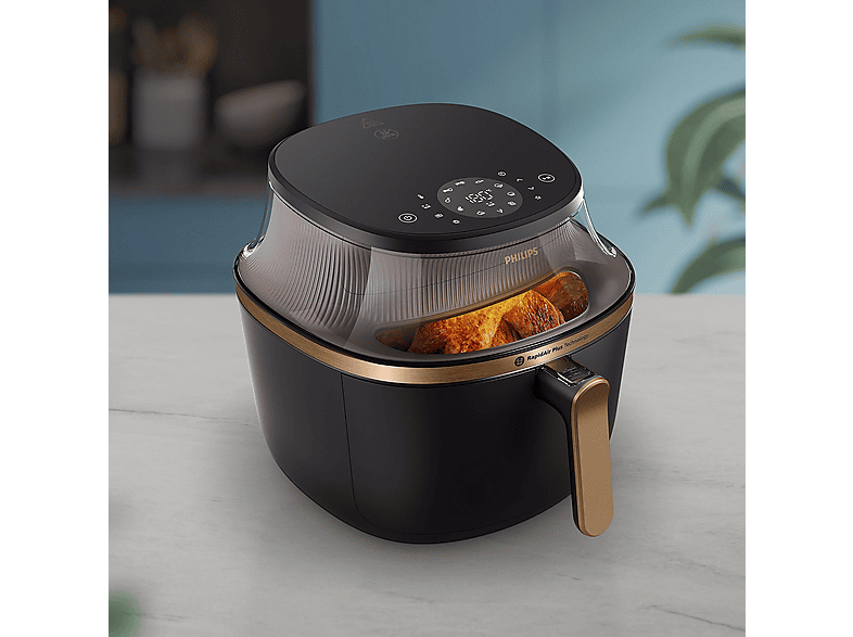 Philips NA342/00 Airfryer 3000 Series Heißluftfritteuse 7,2 l, 2000 Watt, Schwarz — Foto 3 von 5