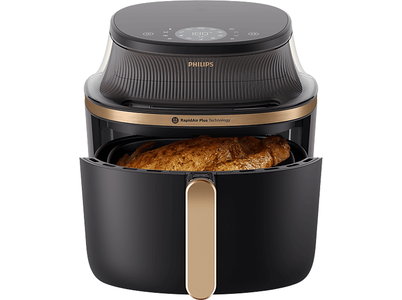 Philips NA342/00 Airfryer 3000 Series Heißluftfritteuse 7,2 l, 2000 Watt, Schwarz