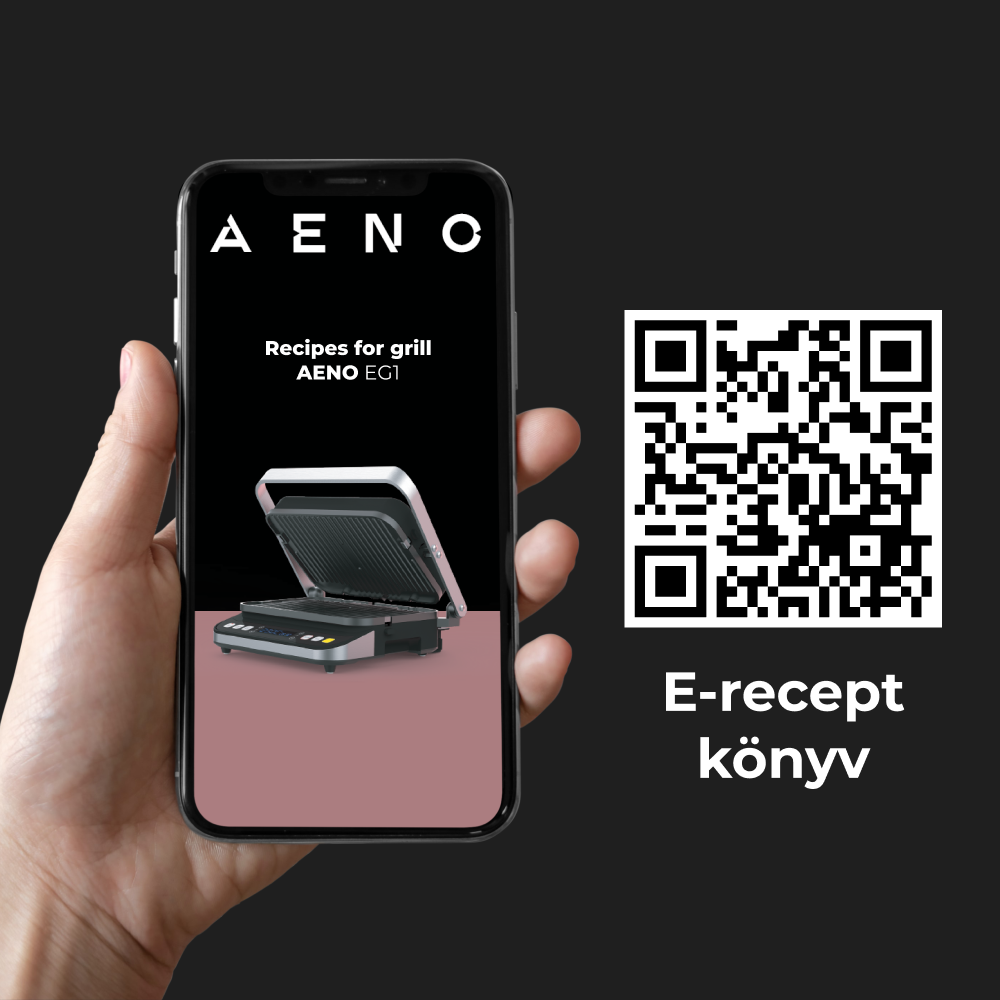 Egy személy, aki egy telefont tart QR-kóddal.