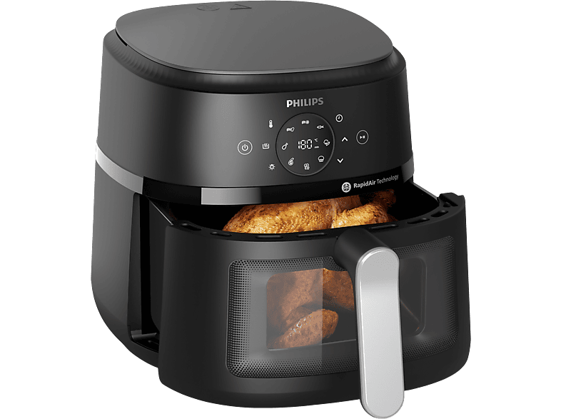 Philips NA231/00 Airfryer 2000 Series XL Heißluftfritteuse 6,2 l, 1700 Watt, Schwarz