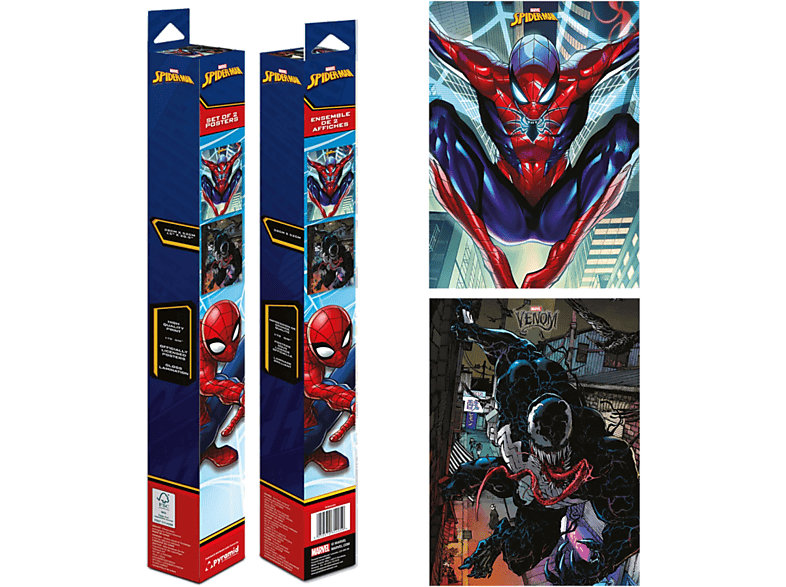 Póster - Pyramid International Marvel. Spiderman, 2 Pósters, 52 x 38 cm