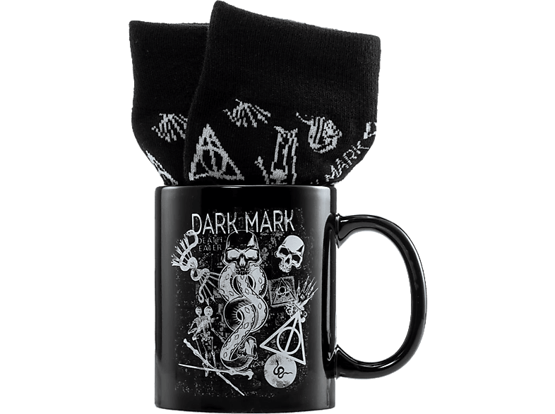 Taza - Pyramid Harry Potter, + Calcetines, Negro