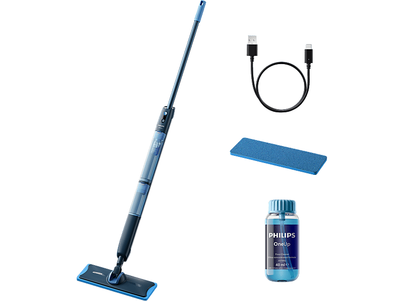 Philips XV5113/01 OneUp 5000 Series Elektrischer Mopp, Blau
