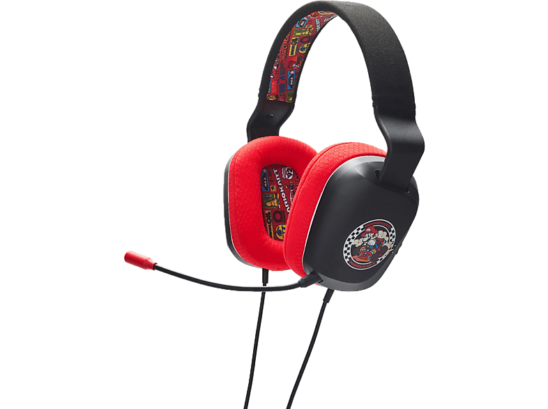 POWERA Mario Kart Rivals, Gaming-Headset, Schwarz/Rot