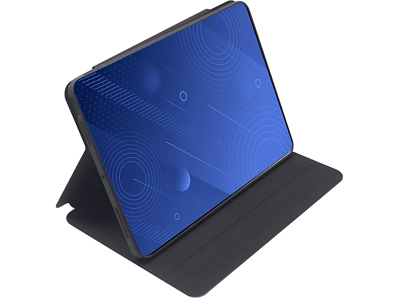 ISY ITF-1003 mit Tastatur Folio Schutzhülle Dunkelgrau
