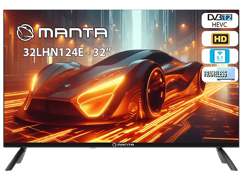 Telewizor LED MANTA 32LHN124E 32" HD Czarny