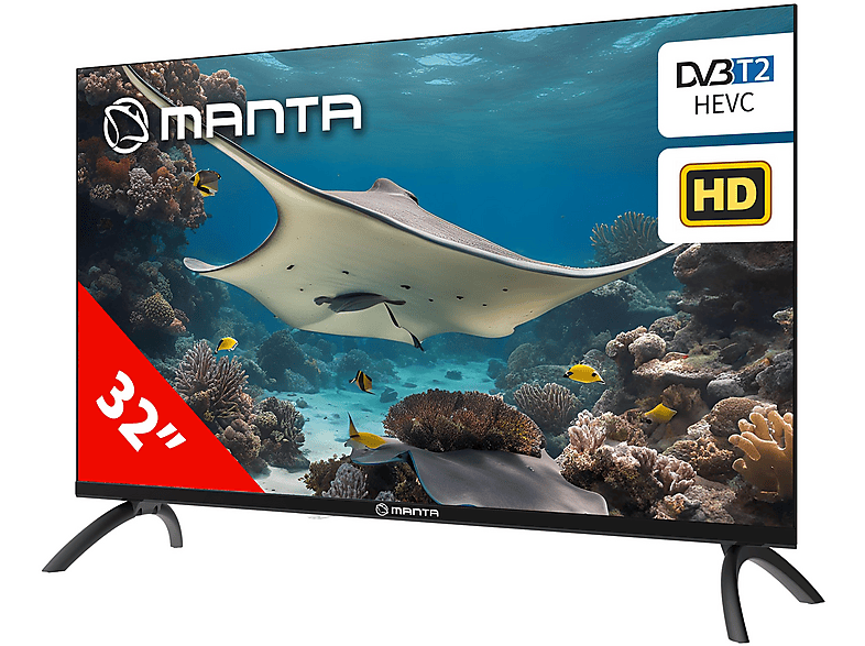Telewizor LED MANTA 32LHN124E 32" HD Czarny – zdjęcie 2