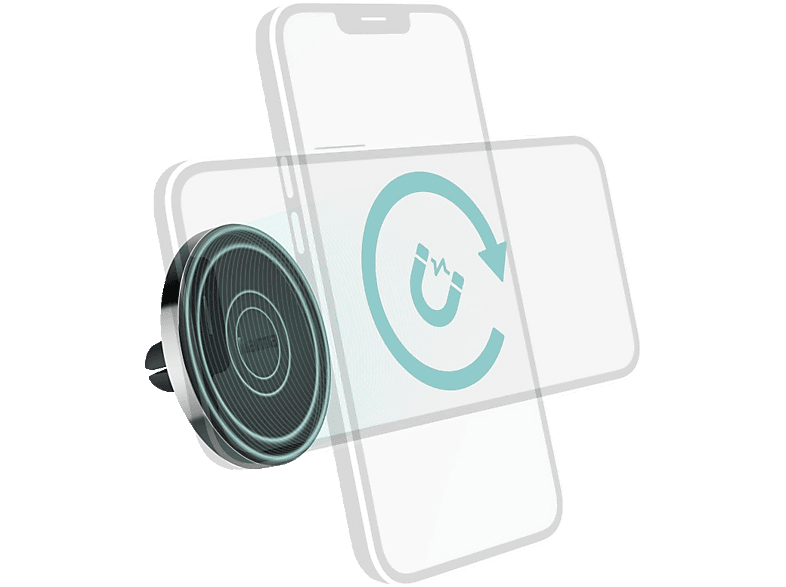 Thumbnail - HAMA MagLock Auto Handyhalterung, Silber