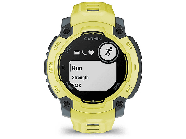 Smartwatch GARMIN Instinct E 45mm Limonkowy – zdjęcie 2