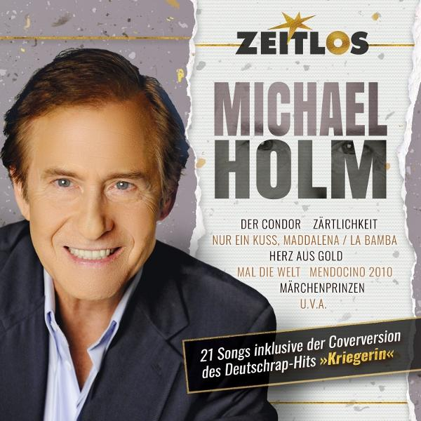 Albumcover von Michael Holm. Portrait eines Mannes mit deutschem Text, einschließlich Songtiteln.