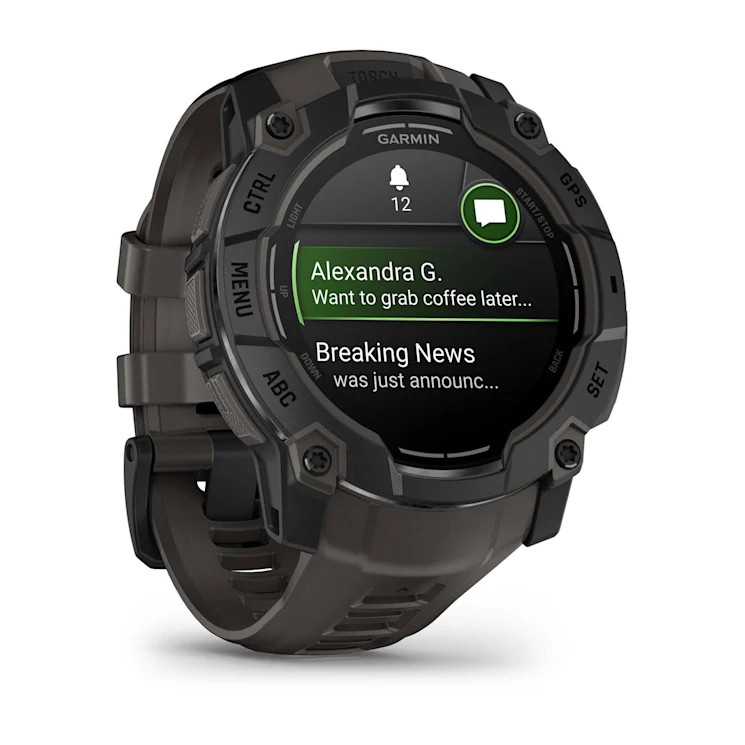 Smartwatch GARMIN Instinct 3 50 mm AMOLED z paskiem w kolorze