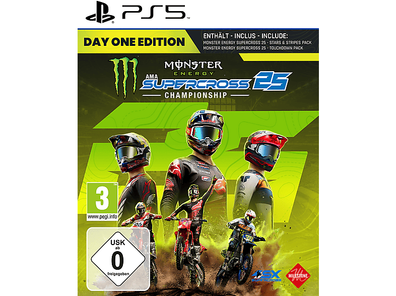 Monster Energy Supercross 25 - The Official Video Game Day One Edition - PlayStation 5 [Blu-ray]