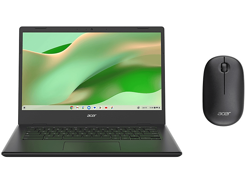 Acer Chromebook 314 Cboa314-1H, 14", processore Intel Celeron N4500, 4 GB, 64 GB eMMC, Black Notebook Chromebook