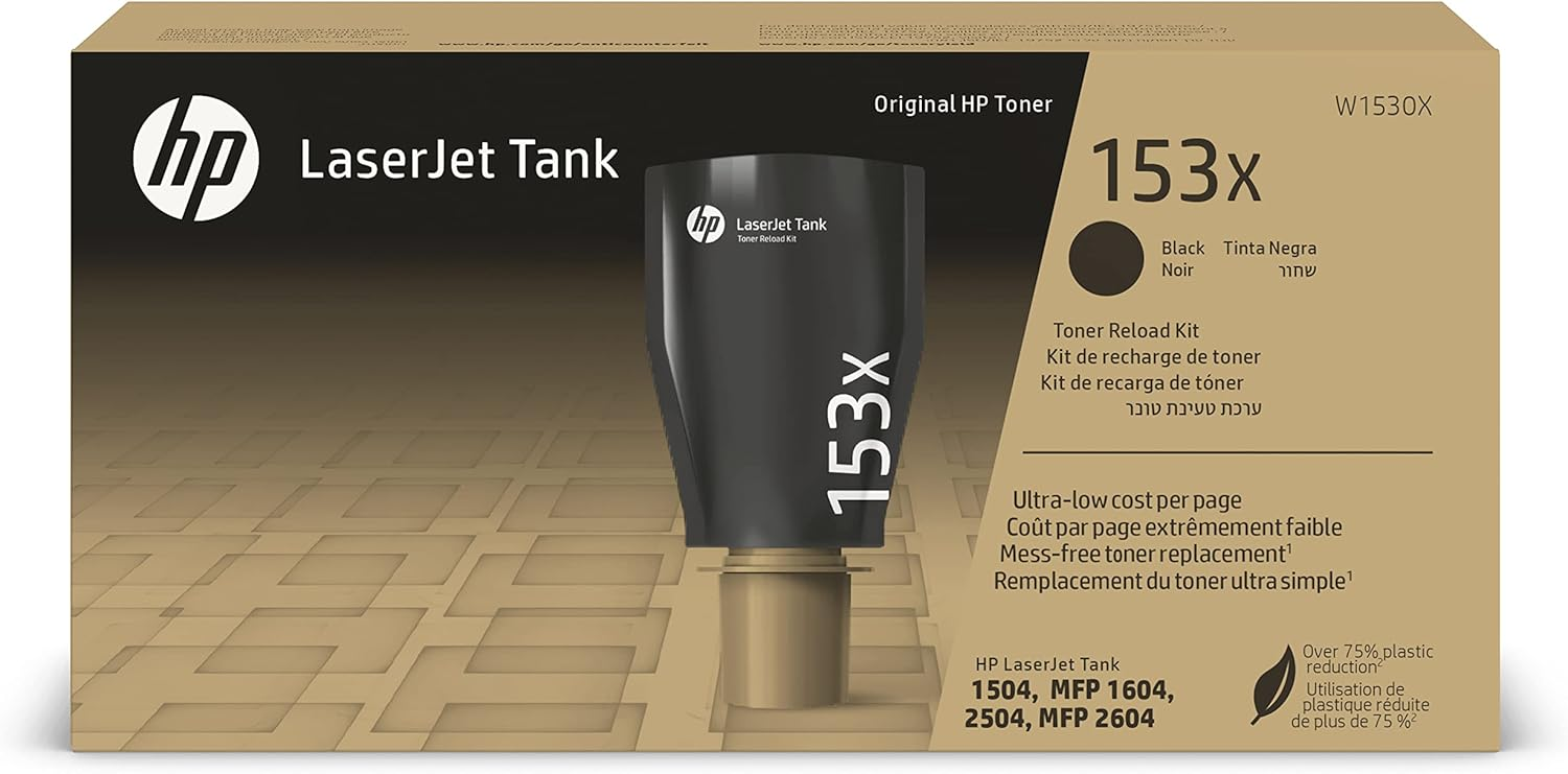 HP No.153X LaserJet Tank tonerújratöltő készlet, kb 5000 oldal, fekete (W1530X)