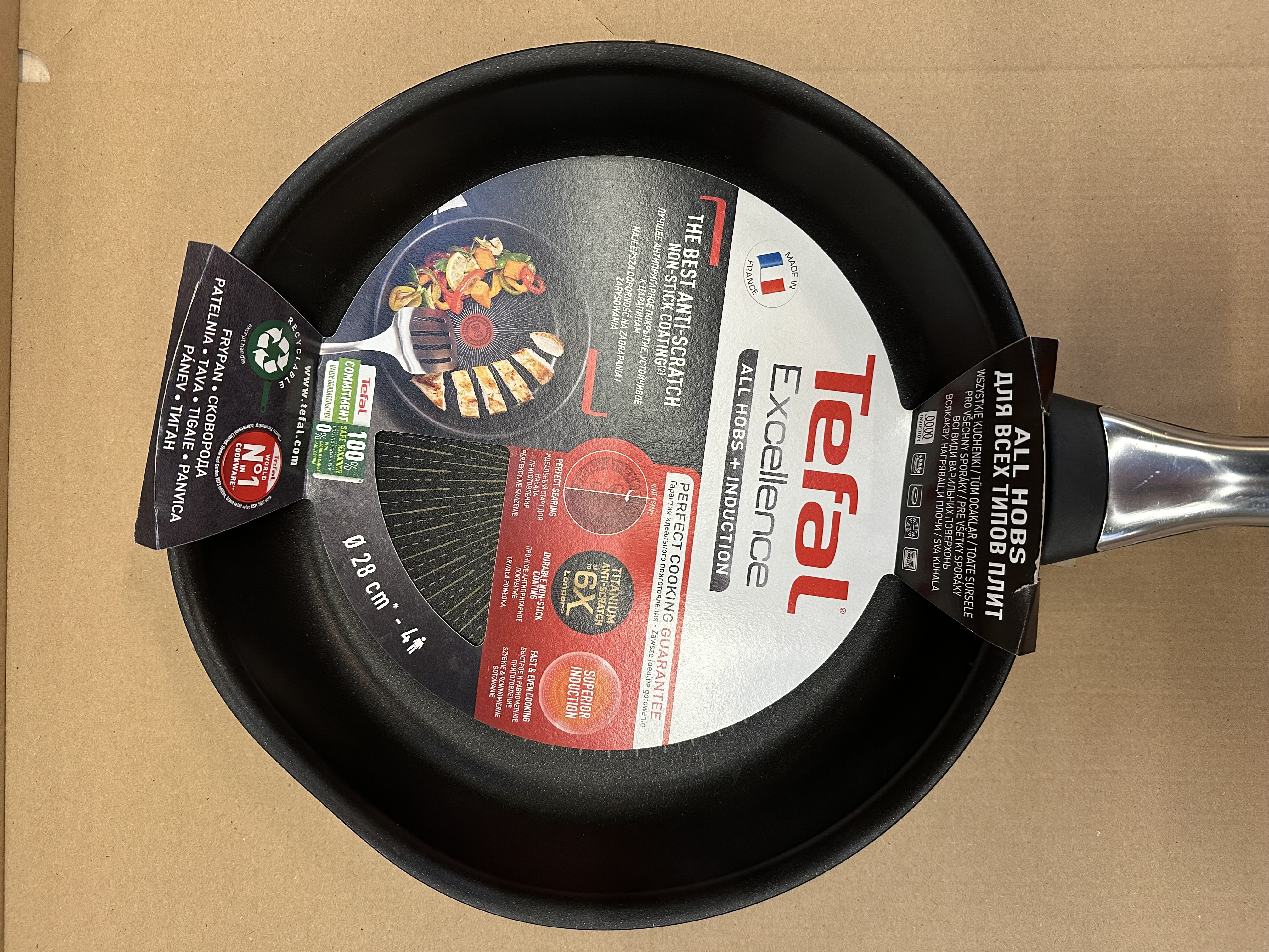 OUTLET - Patelnia TEFAL Excellence 28 cm G2690672 Czarny
