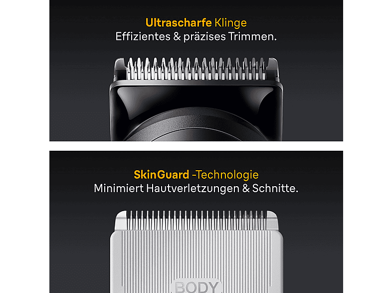 Braun AIO5560 Bodygroomer, Grau/Schwarz, Akkubetrieb — Foto 4 von 5
