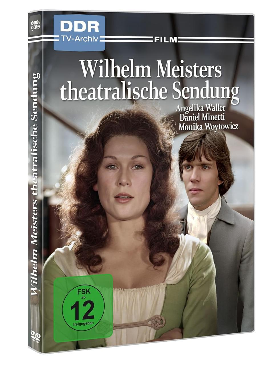 DVD-Cover von 'Wilhelm Meisters theatralische Sendung' mit Schauspielern und einem grünen Bewertungsticker.