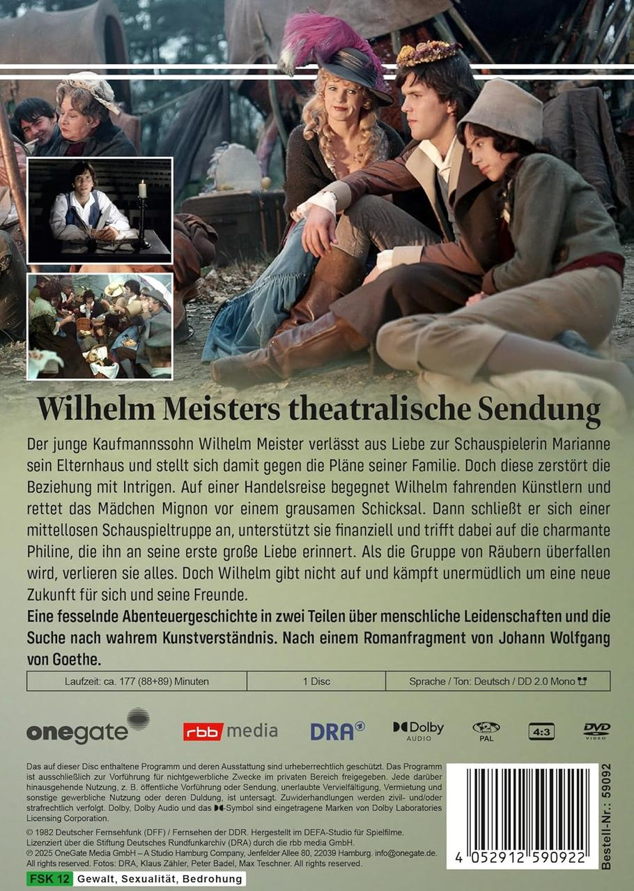 DVD-Cover mit Personen in alten Kleidern, Text auf Deutsch.