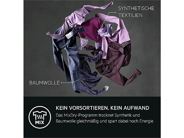 AEG TR7T65685 Wärmepumpentrockner (8,0 kg, EEK: C, 67 dB(A)), Weiß) — Foto 4 von 5