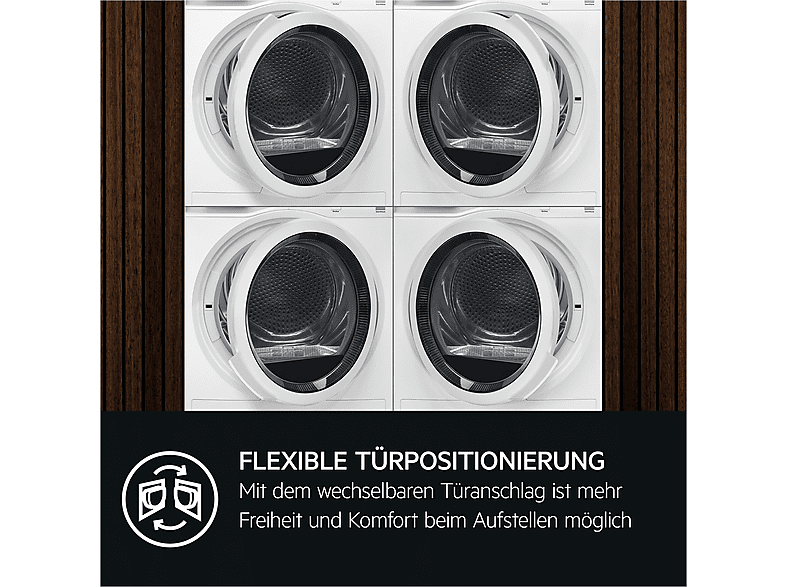 AEG TR7T65685 Wärmepumpentrockner (8,0 kg, EEK: C, 67 dB(A)), Weiß) — Foto 5 von 5