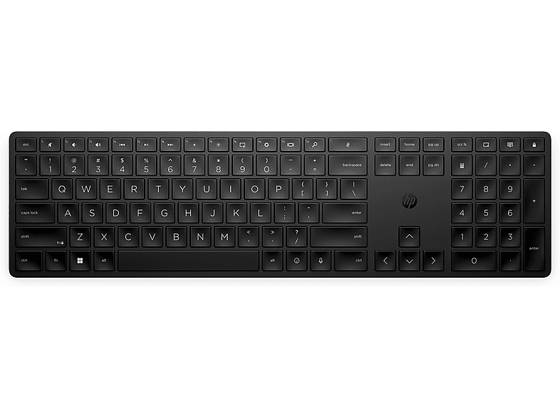 HP 450 Programmierbare Tastatur, kabellos, USB, Full Size, Schwarz; kabellose Tastatur
