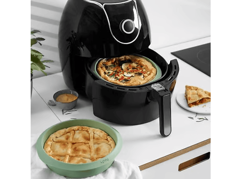 Lékué 884122 Heißluftfritteusen Backform 20cm, Green; Backform für Airfryer 20cm — Foto 2 von 2