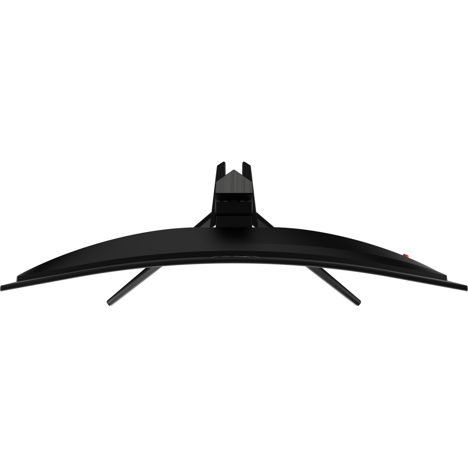 Black monitor, top view. MSI logo is visible.