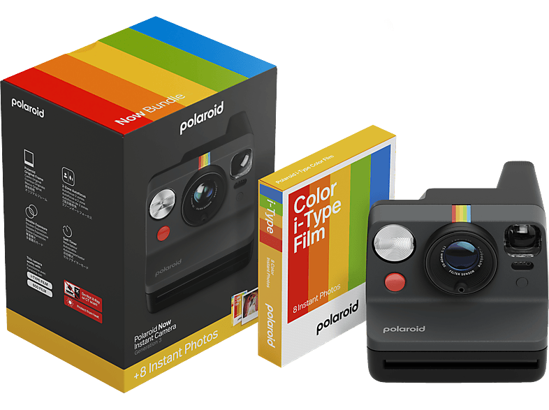 Polaroid Now Gen.3 Sofortbildkamera Everything Box, Black