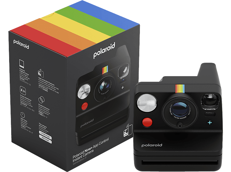 Polaroid Now+ Gen.3 Sofortbildkamera, Black