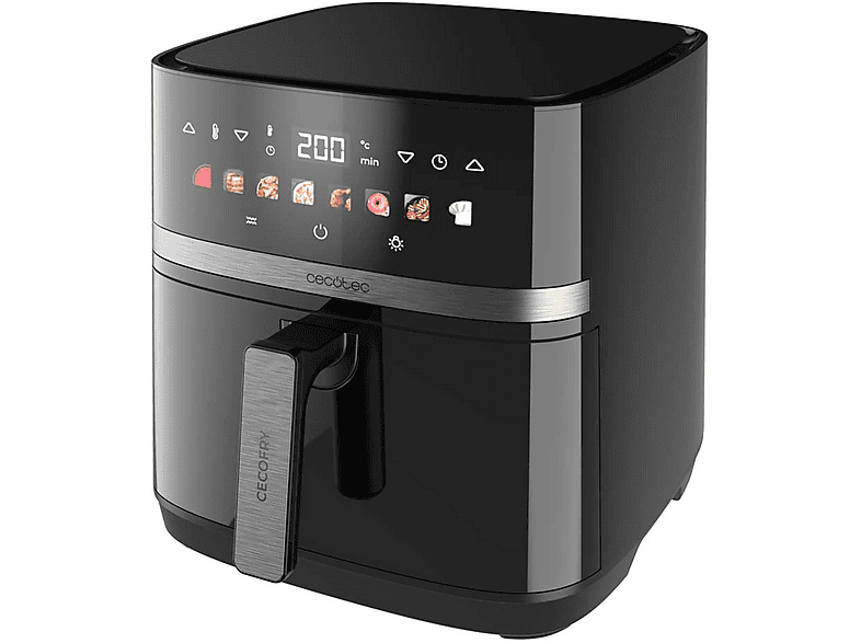 Cecotec Cecofry&GrillDuoheat8000 Friggitrice AD Aria, capacità 8 l, Max potenza 2200 W, Black