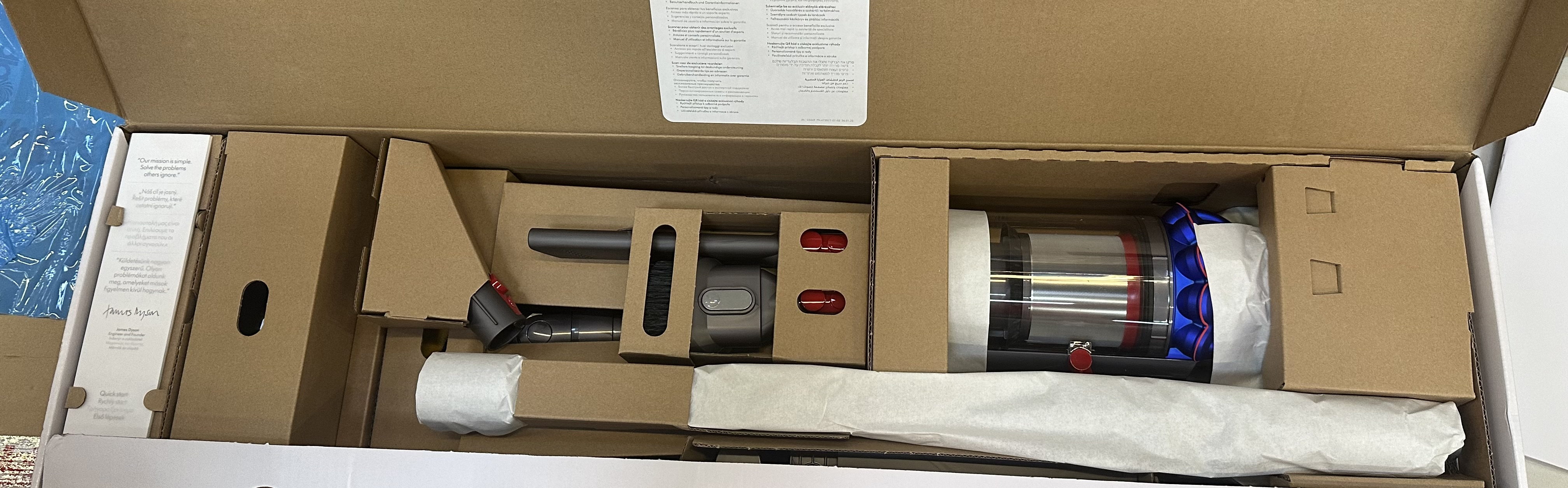 OUTLET Odkurzacz bezprzewodowy DYSON V15 Detect Fluffy Stalowo-niebieski