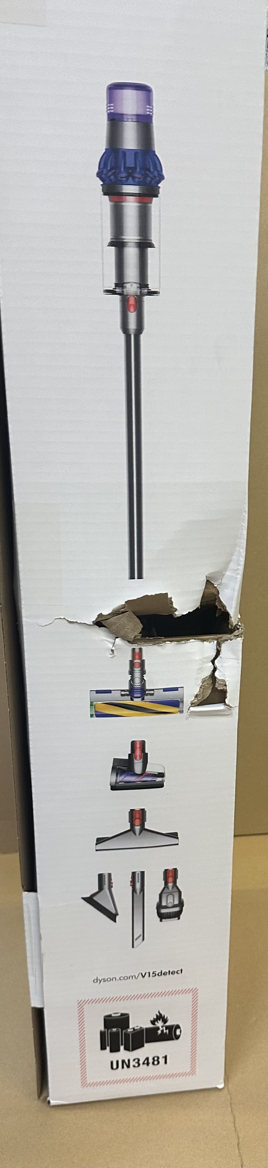 OUTLET Odkurzacz bezprzewodowy DYSON V15 Detect Fluffy Stalowo-niebieski