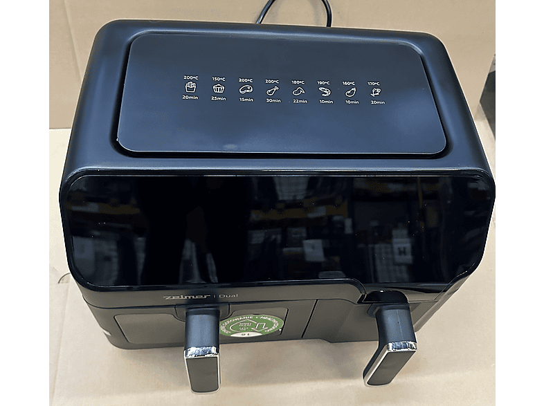 OUTLET - Frytownica niskotłuszczowa ZELMER ZAF9000 Dual 2700 W, 9.5 L Czarny – zdjęcie 3