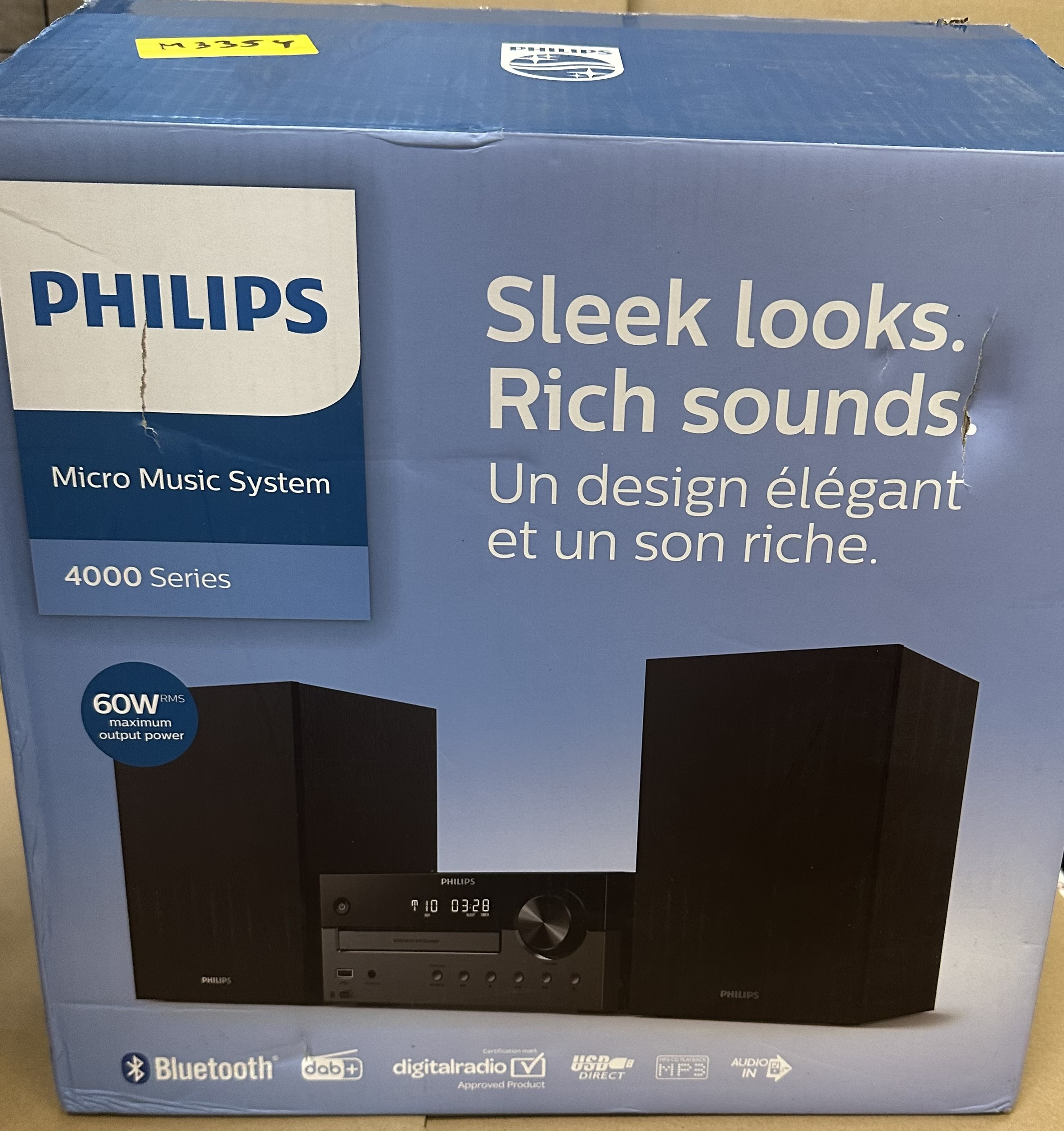 OUTLET  Mikrowieża PHILIPS TAM4505/12 Czarny