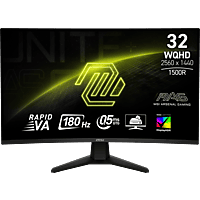 MediaMarkt MSI MAG 32CQ6F - 31.5 inch - 2560 x 1440 (QHD) - 0.5 ms - 180 Hz aanbieding