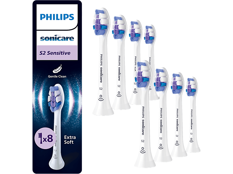 Philips Hx6058/87 Sonicare Opzetborstels: S2 Sensitive