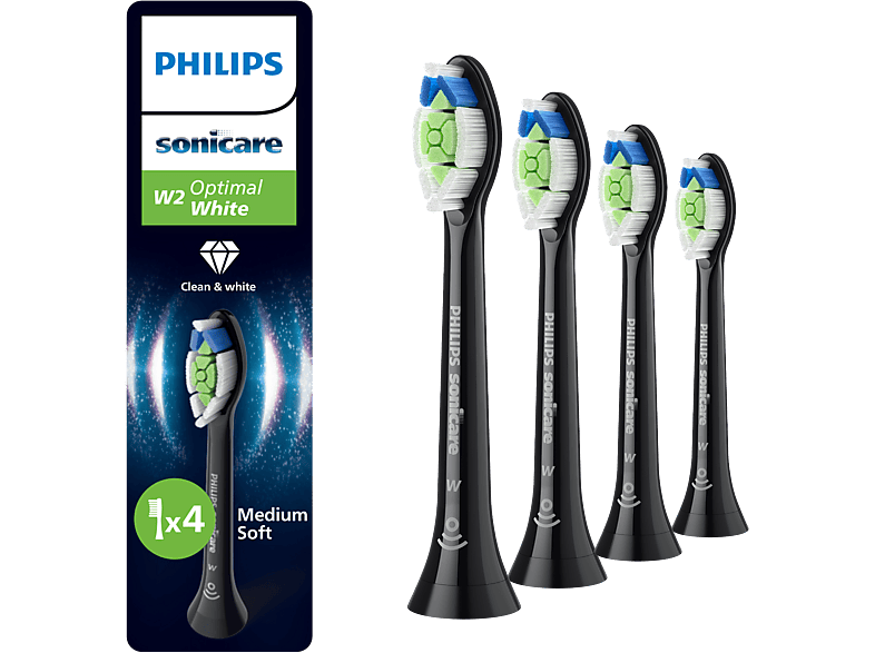 Philips Hx6064/88 Sonicare Opzetborstels: 4 W2 Optimal White