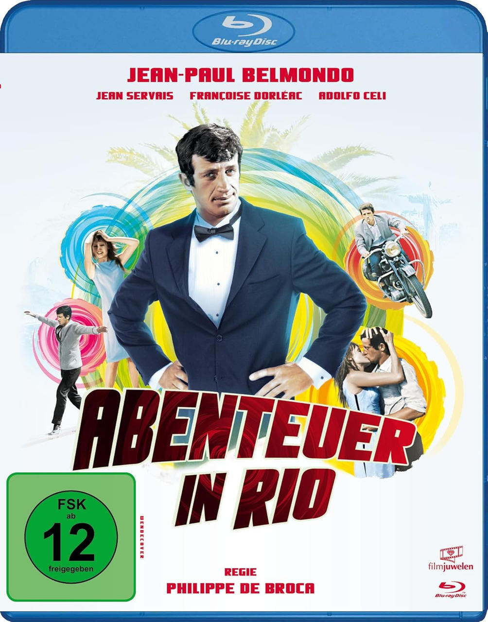 Blu-ray-Disc-Cover mit Filmplakat eines Mannes im Anzug und anderen Schauspielern.