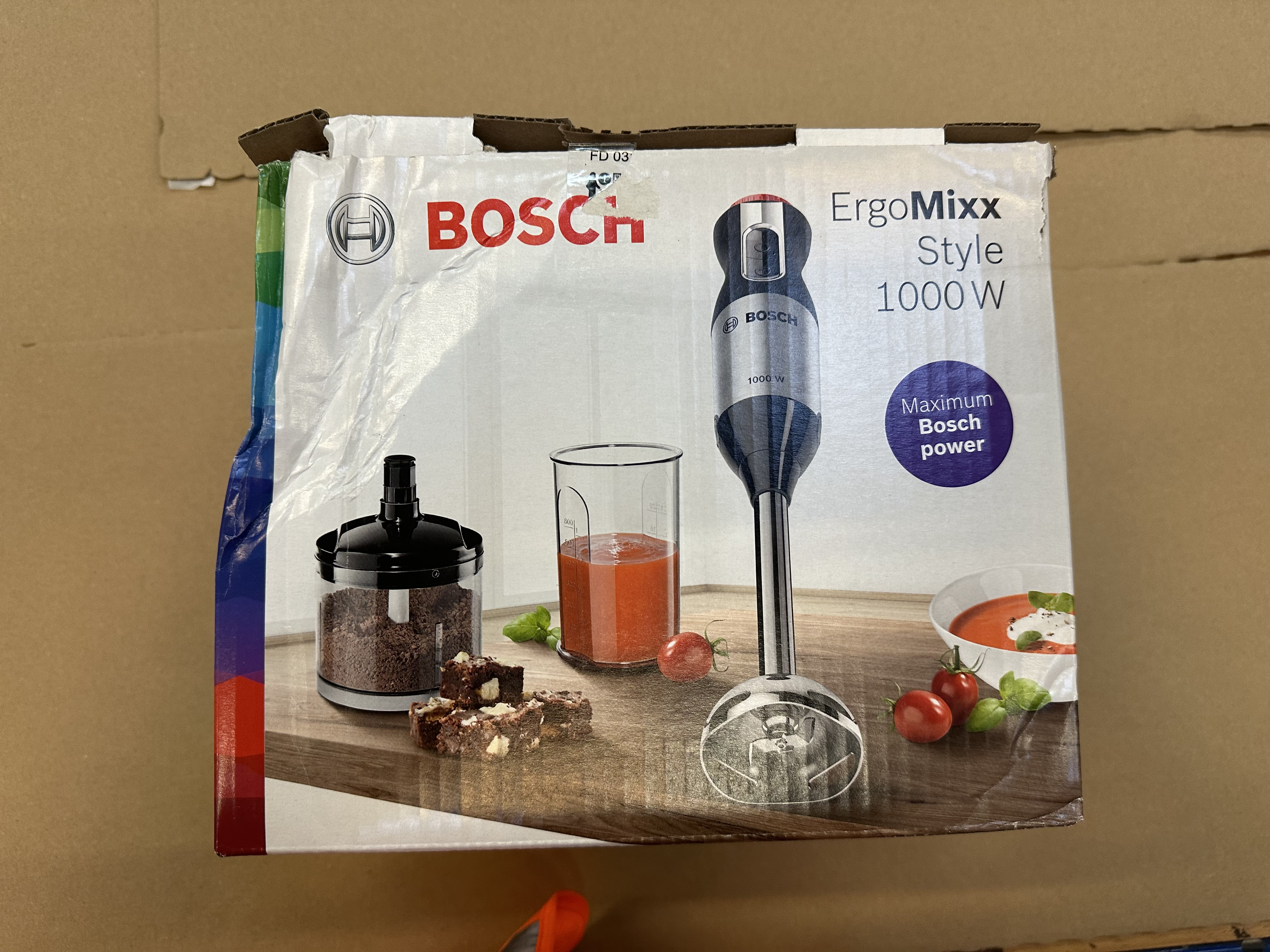OUTLET Blender ręczny BOSCH MS6CM6120 ErgoMixx Style Czerwono-srebrny