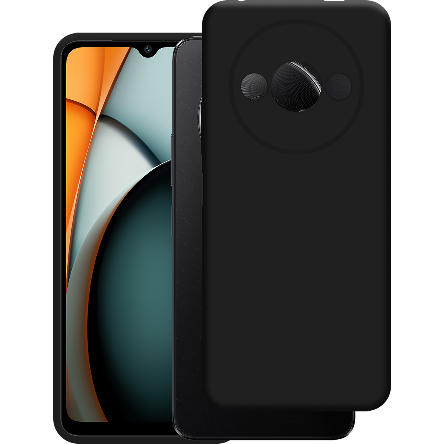 JUST IN CASE Soft Cover Telefoonhoesje voor Xiaomi Redmi A3 Zwart afbeelding