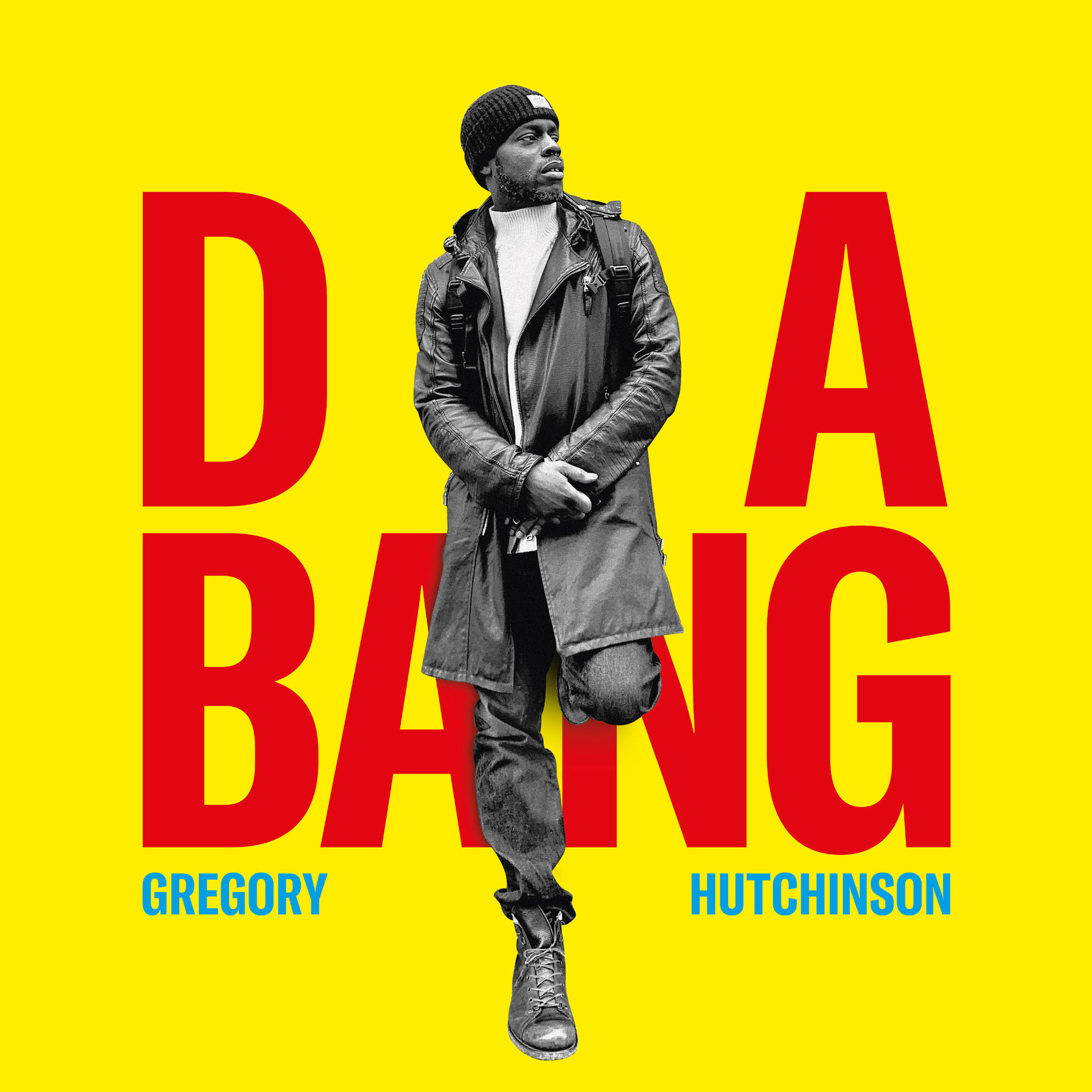 D.A. Bang album borítója. Egy férfi sárga háttér előtt.