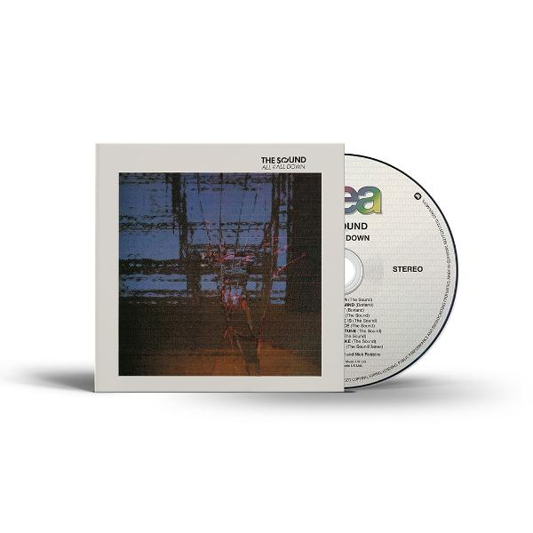 Album borító fehér háttérrel és a "The Sound" szóval. A CD mellette van.