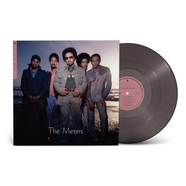 Album borító egy csoport férfival és egy bakelit lemezzel. A 'The Meters' szöveg látható.