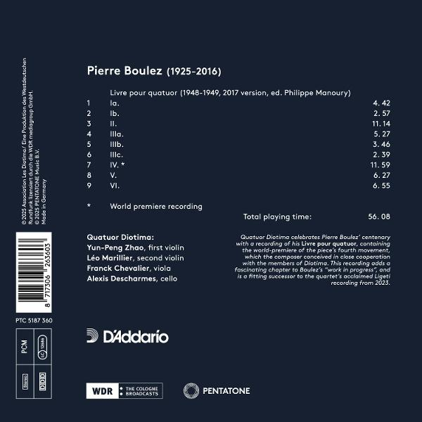 CD-Cover: Musik-Trackliste mit Komponisten und Informationen.