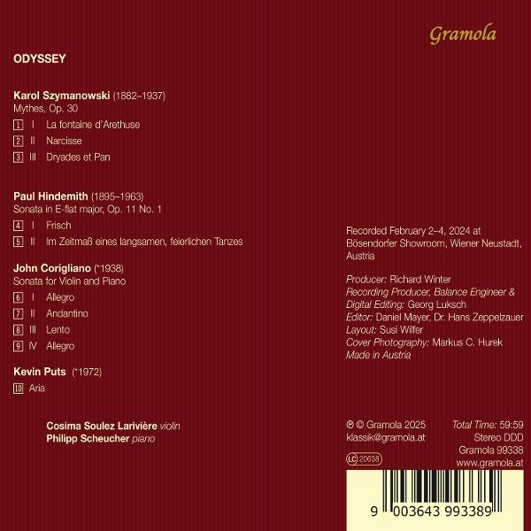 Albumcover mit Text und Noten. Weißer Hintergrund.