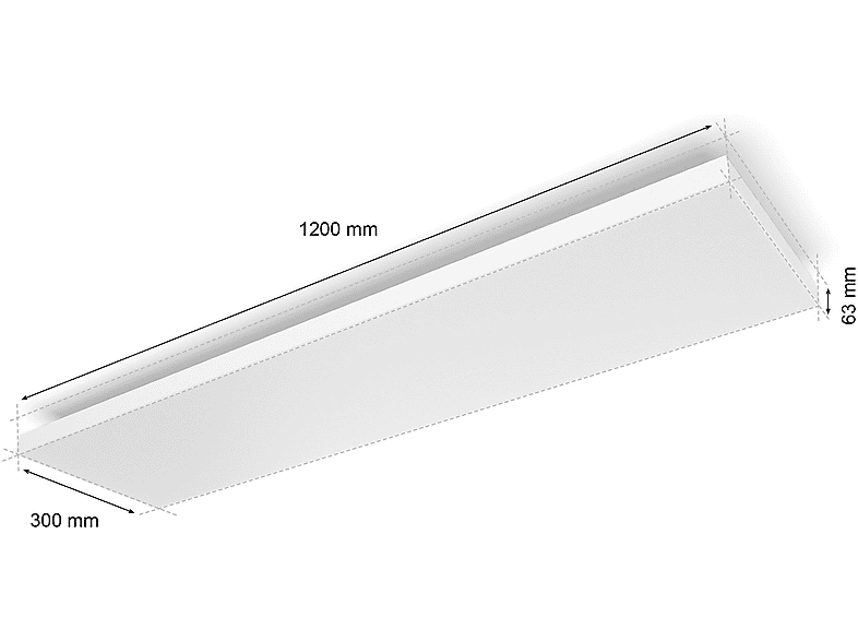 Thumbnail - PHILIPS Hue White & Col. Amb. Datura 1200x300mm Deckenleuchte Kalt-Warmweiß