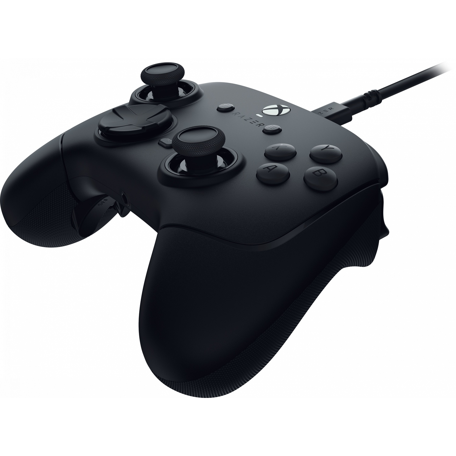 A black Razer Xbox controller with multiple buttons.