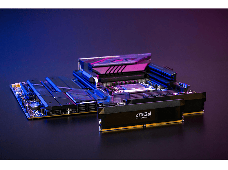Thumbnail - CRUCIAL Pro DDR5-6000 Kit 2x32GB UDIMM CL40 Overclocking Arbeitsspeicher 64 GB DDR5
