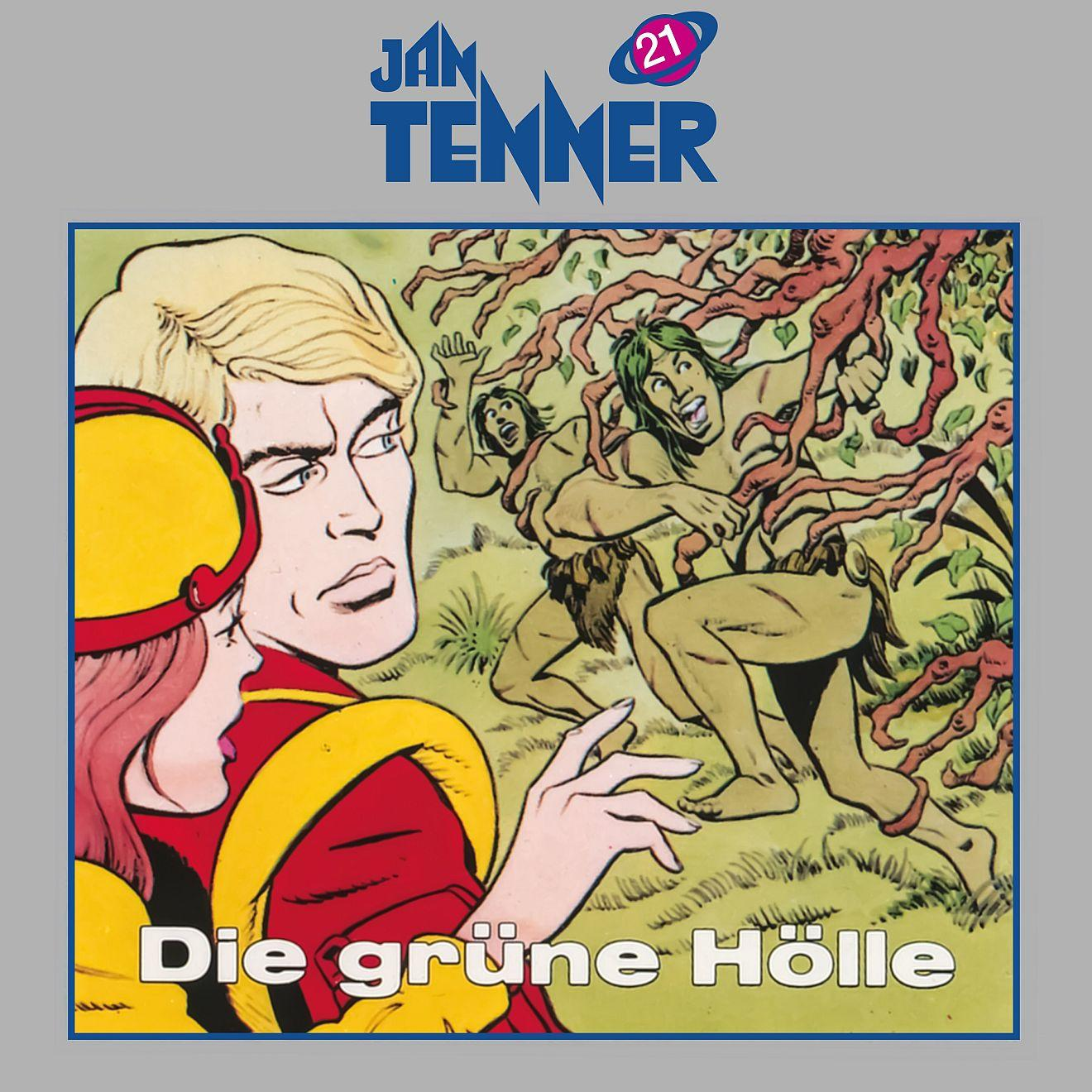 Ein Comic-Cover mit Illustrationen und Text: 'Die grüne Hölle'.